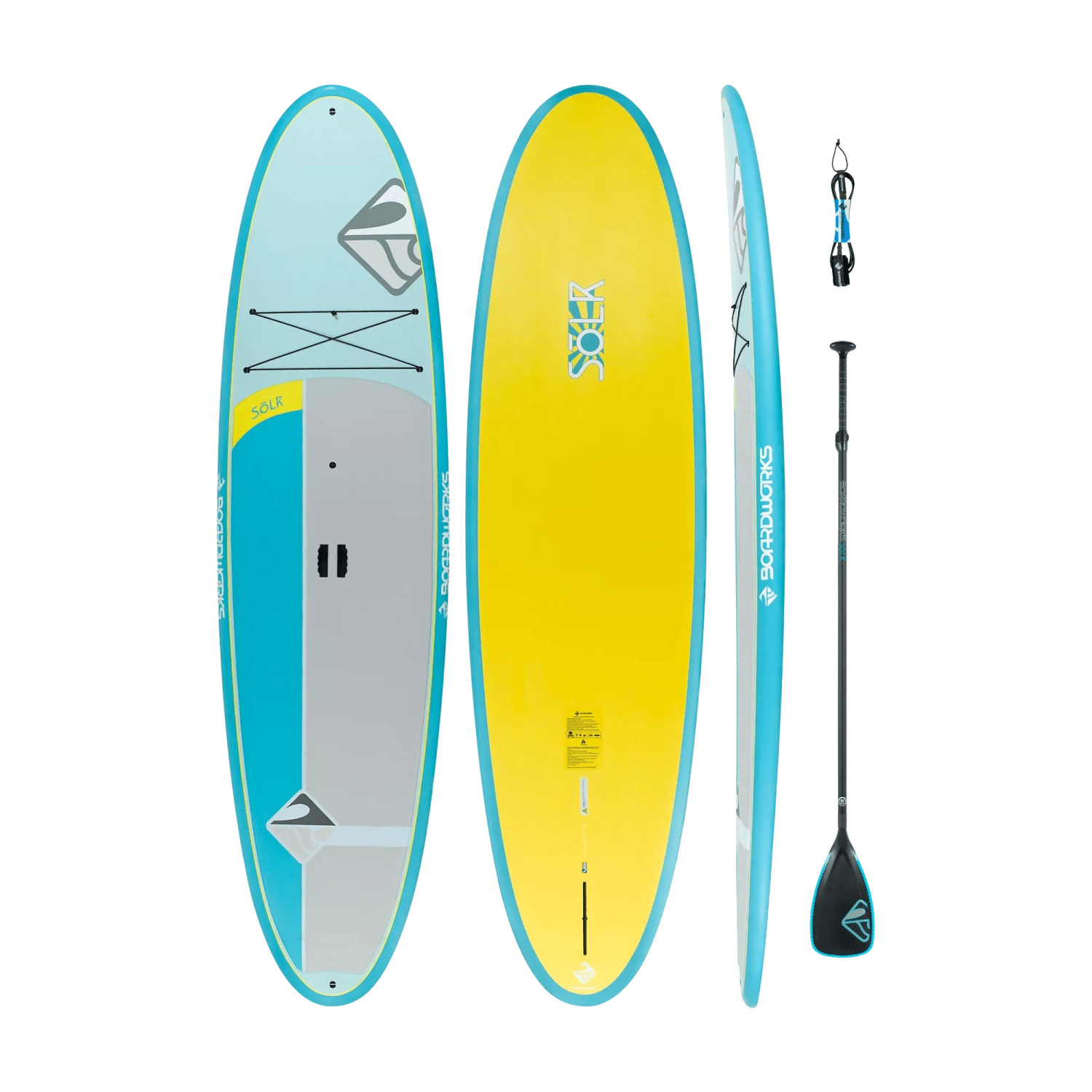 Solr 10'6" All-Around Paddle Board With Paddle And Leash