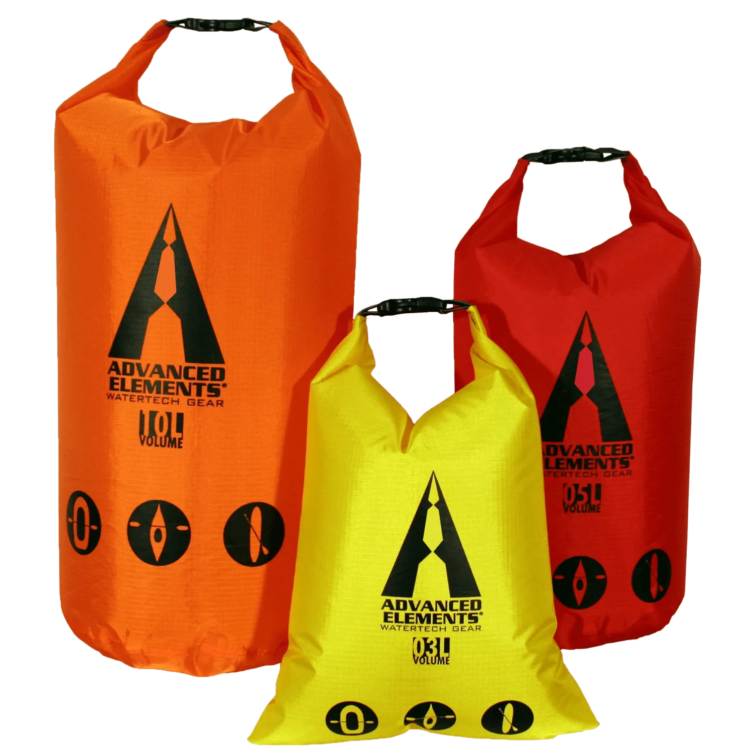 Advanced Elements PackLite™ Rolltop Dry Bag Set